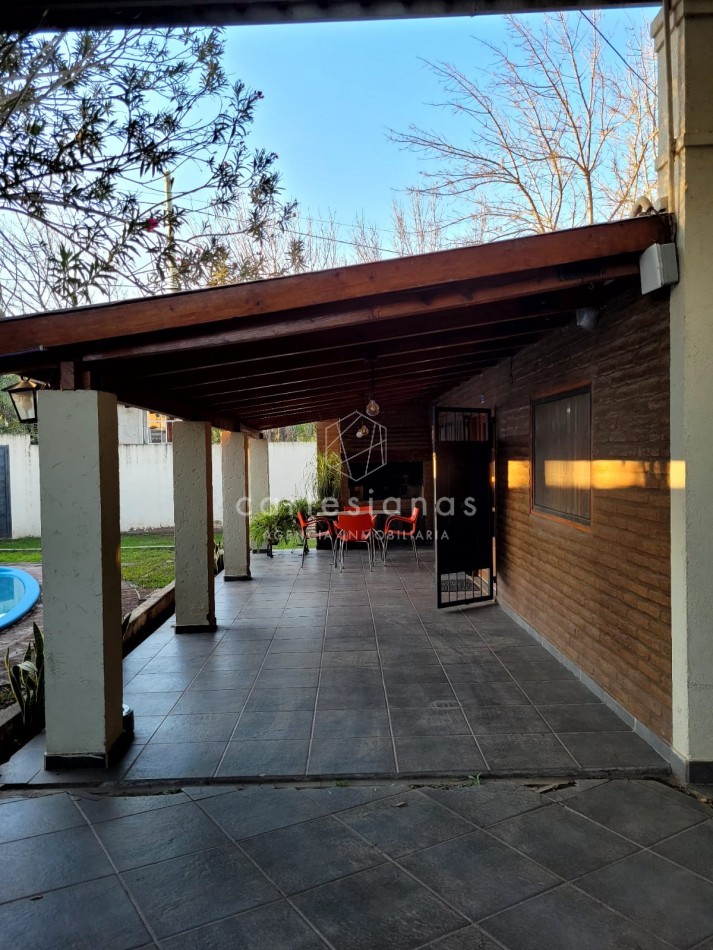 VILLA RIVERA INDARTE | CASA EN UNA SOLA PLANTA DE 3 DORM C/PILETA 