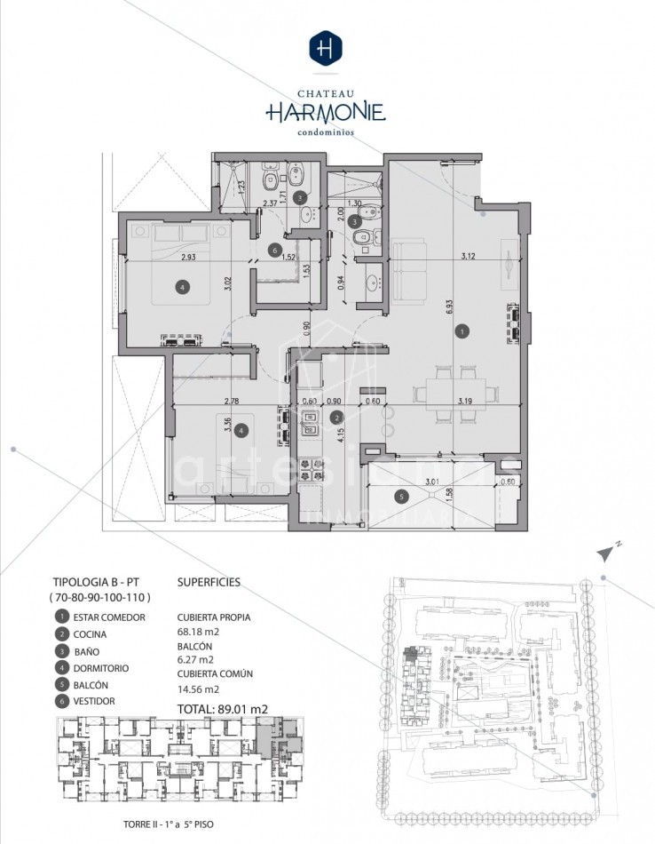 COMPLEJO CERRADO ZONA NORTE DEPTO DE 2 DORM C/COCHERA