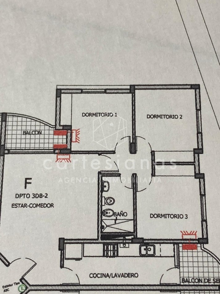 BALCONES DEL CHATEAU  3 DORM C/1 COCHERA. SEGURIDAD 24 HS. NO APTO CREDITO