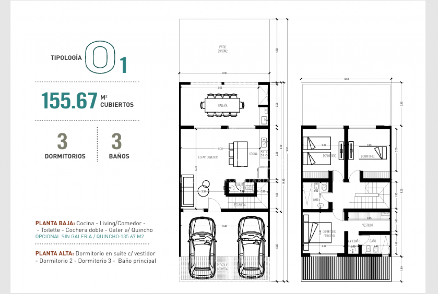 HOUSING EN JARDIN CLARET. DUPLEX 3 DORM